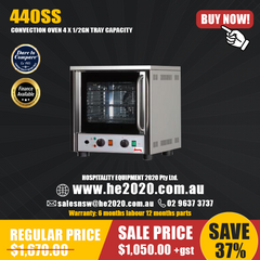 440SS CONVECTION OVEN 4 x 1/2 GN TRAY CAPACITY
